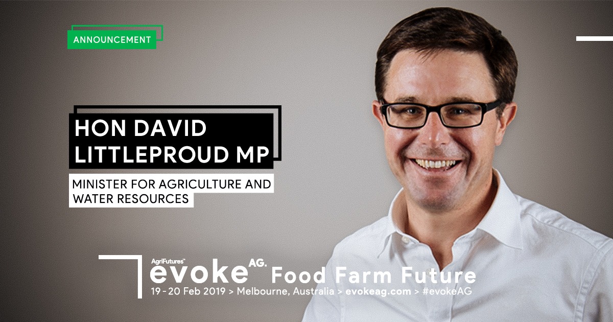 Federal Minister for Agriculture and Water Resources the Hon David Littleproud
