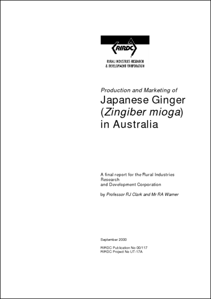 Production and Marketing of Japanese Ginger in Australia - image