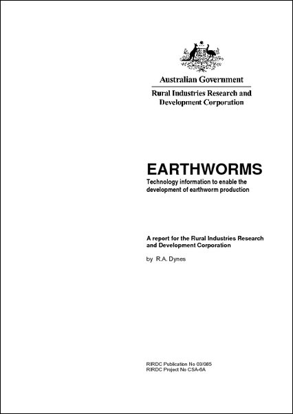 Earthworms – Technology information to enable the development of ...