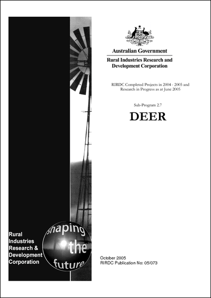 Research in Progress - Deer 2004-2005 - image