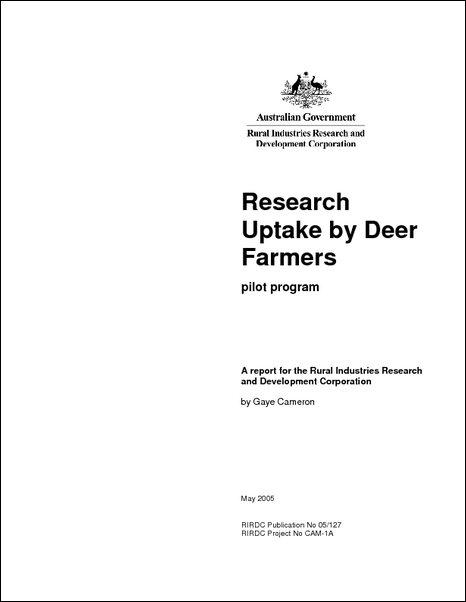 A Review of Research Uptake by Deer Farmers - image