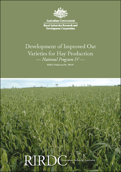 Development of Improved Oat Varieties for Hay production: National Program IV - image
