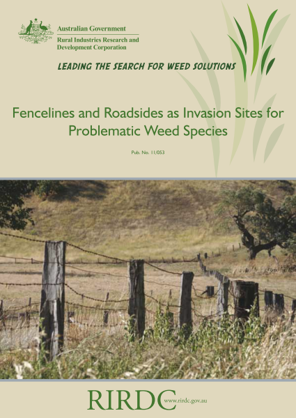 Fence Lines and Roadsides as Invasion Sites for Problematic Weed ...