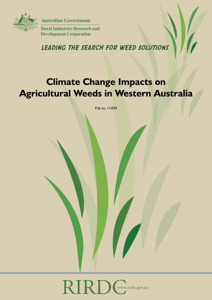 Climate Change Impacts On Agricultural Weeds In Western Australia ...