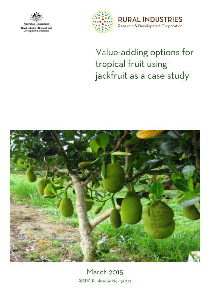 Value-adding options for tropical fruit using jackfruit as a case study - image