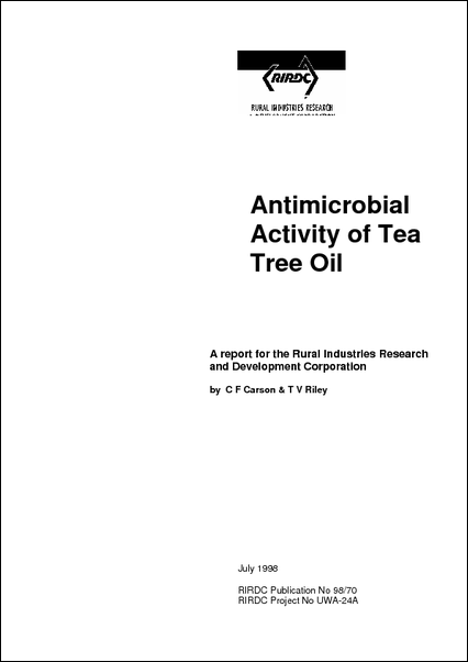 Anti Microbial Activity Of Tea Tree Oil | AgriFutures Australia