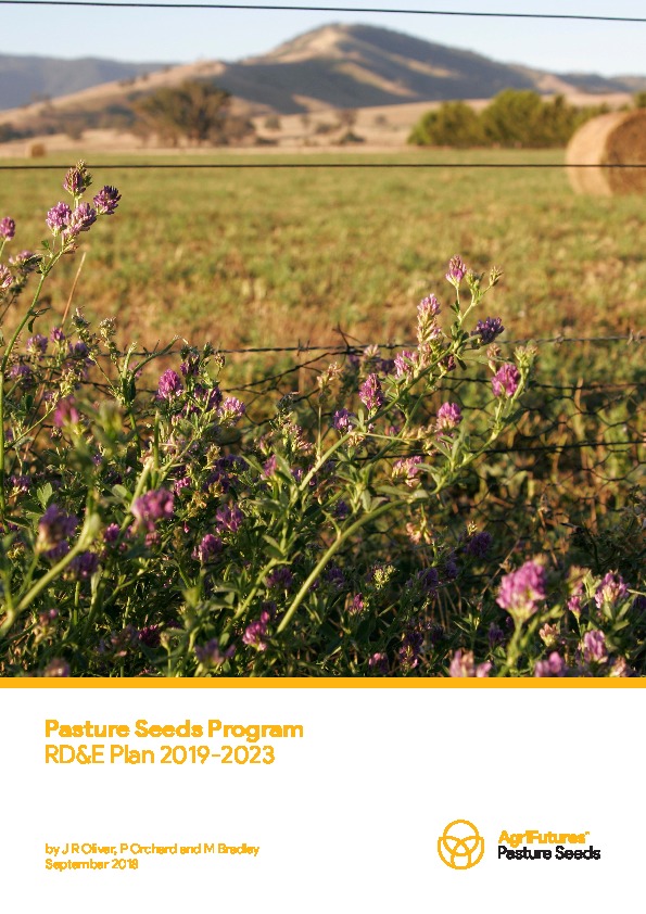 Pasture Seeds Program RD&E Plan 2019-2023 - image