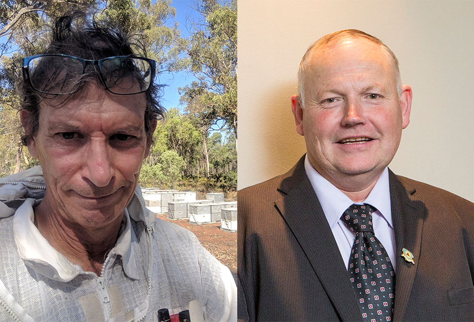 Dr Rob Manning and Neil Bingly, AgriFutures Honey Bee and Pollination Advisory Panel Members