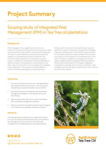 Project Summary: Scoping study of Integrated Pest Management (IPM) in tea tree oil plantations - image