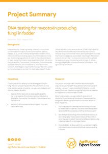 Project overview: DNA testing for mycotoxin producing fungi in fodder - image