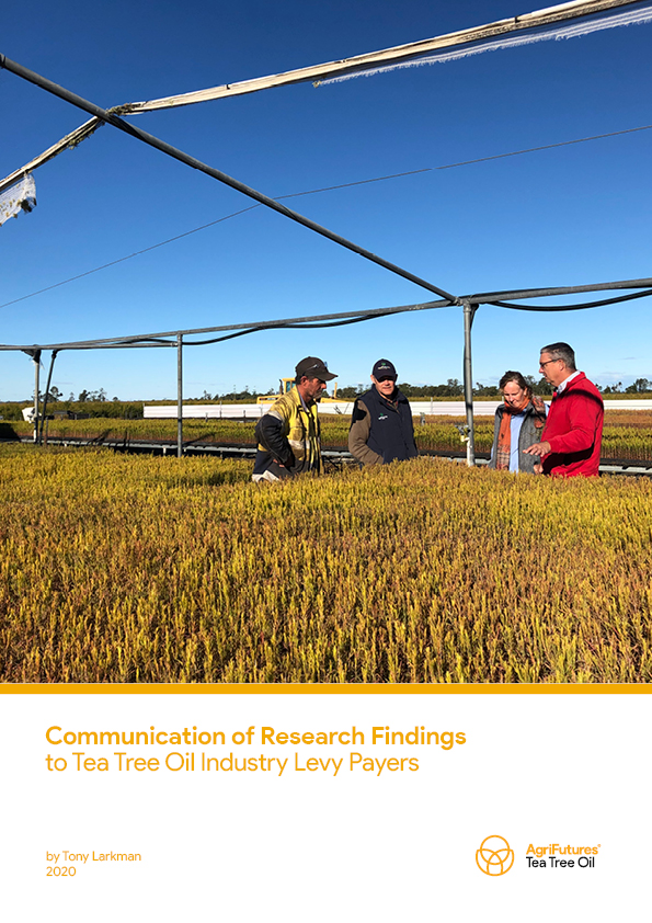 Communication of Research Findings to Tea Tree Oil Industry Levy Payers - image