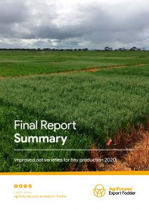 Final report summary: Improved oat varieties for hay production 2020 - image