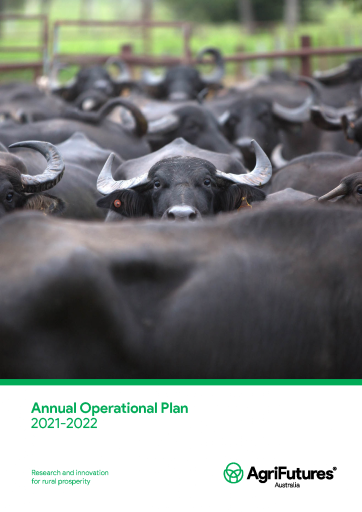 AgriFutures Australia Annual Operational Plan 2021-22 Cover