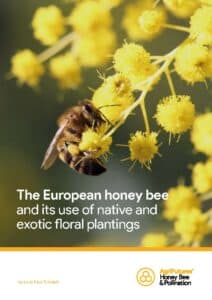 The European honey bee and its use of native and exotic floral plantings - image
