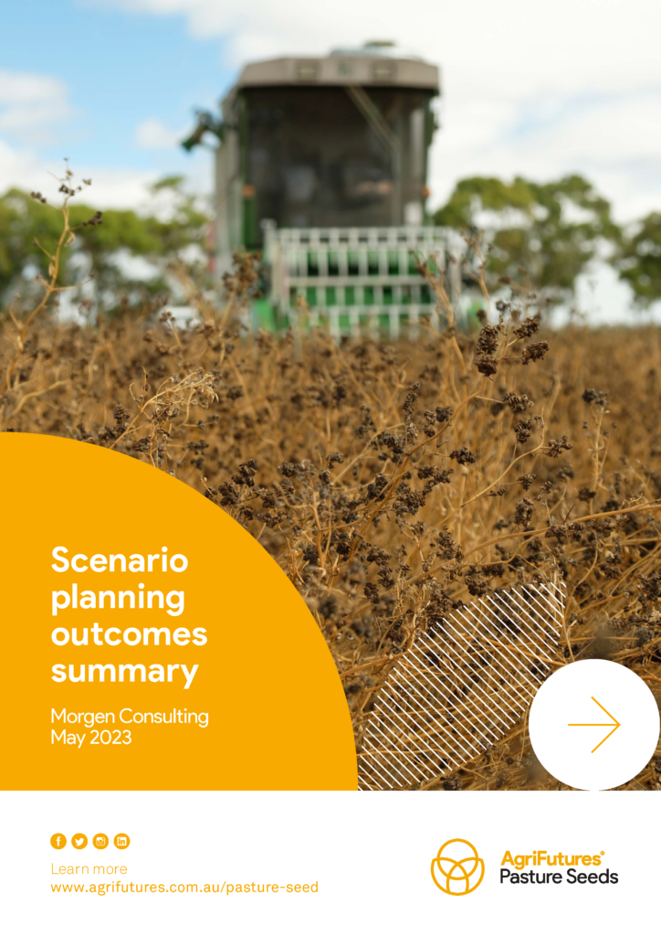 Australian Pasture Seeds Industry Scenario Planning Outcomes