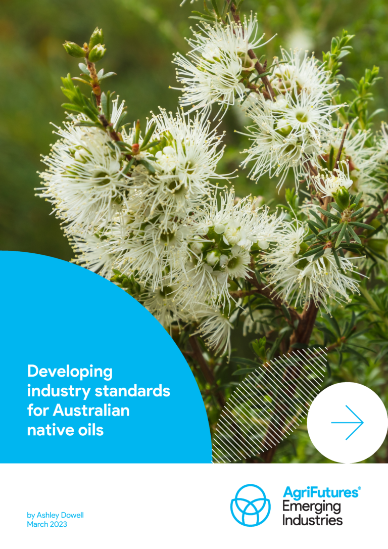 Developing industry standards for Australian native oils AgriFutures